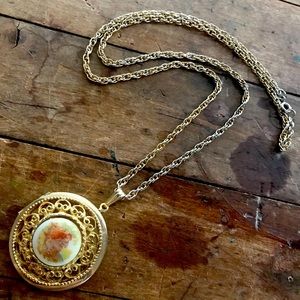 Vintage locket necklace